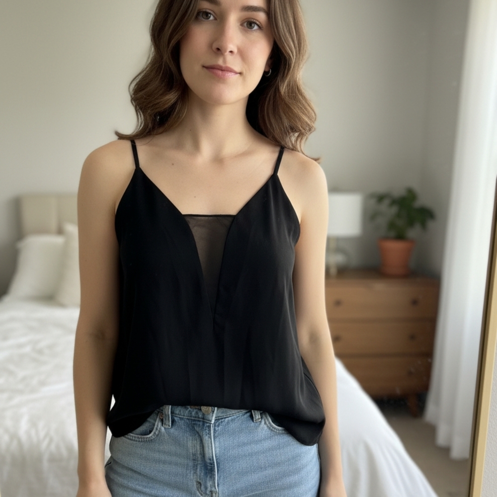 Dynamite Elegant Black Blouse - Picture 2 of 8